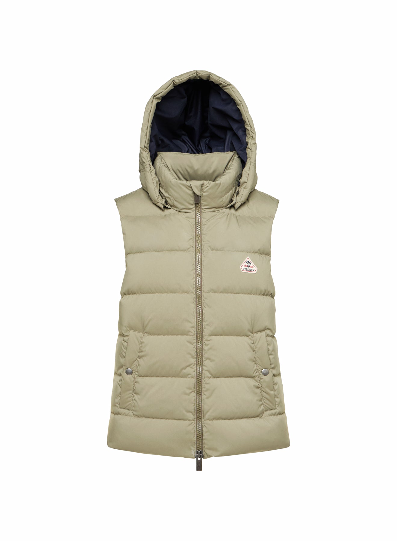 pyrenex-spoutnic-doudoune-sans-manches-femme-khaki-clair image 6