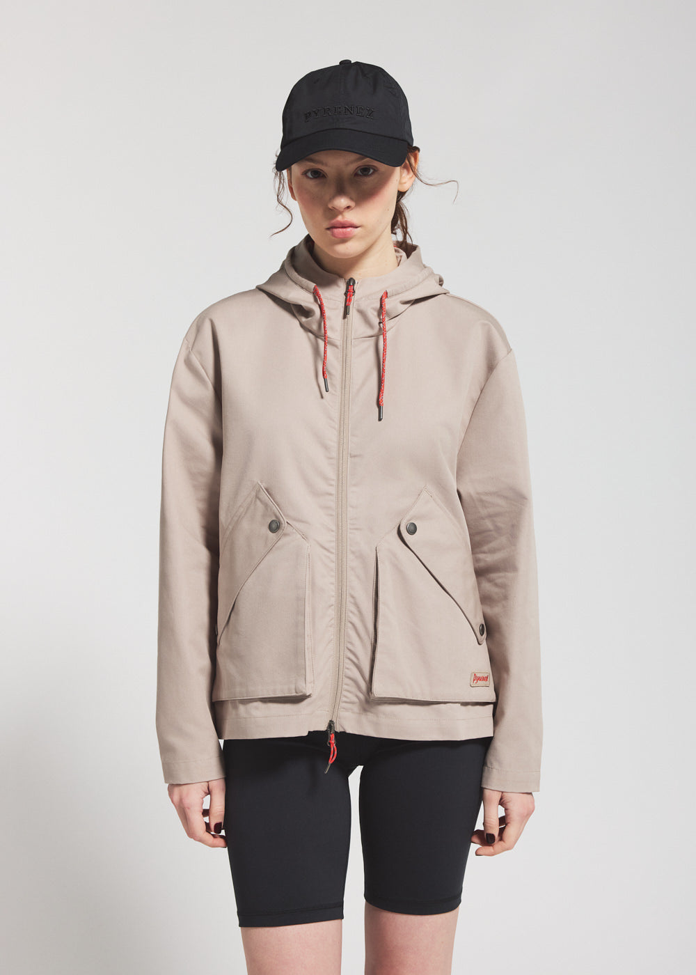 pyrenex-waterfall-veste-l-g-re-capuche-femme-beige image 1