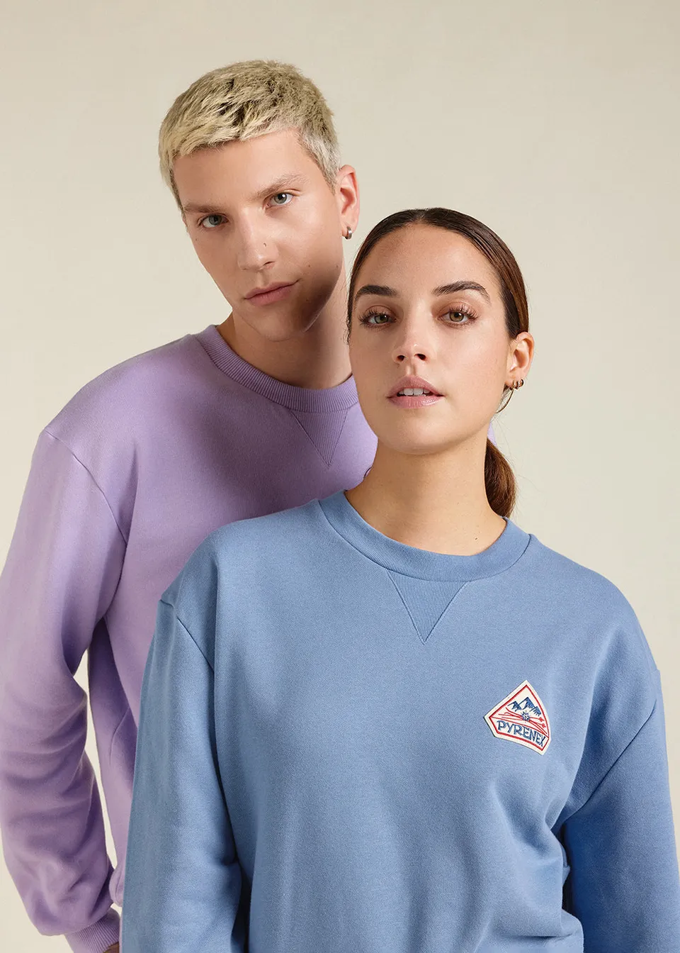 sweat-unisexe-pyrenex-phase-coronet-blue-coton-bio image 1