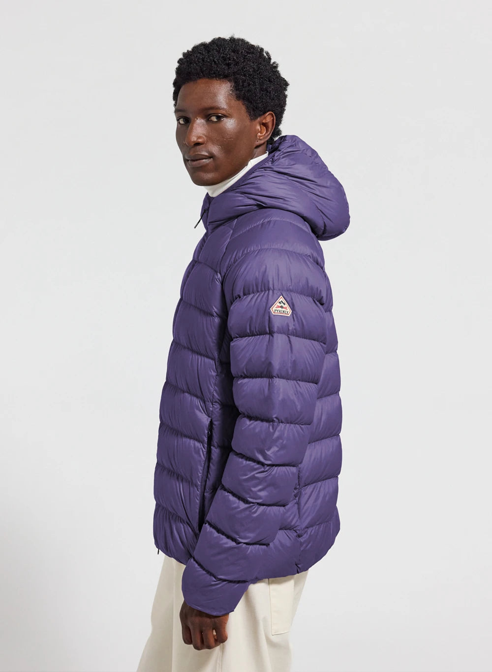 pyrenex-arial-doudoune-fine-capuche-homme-violette image 3