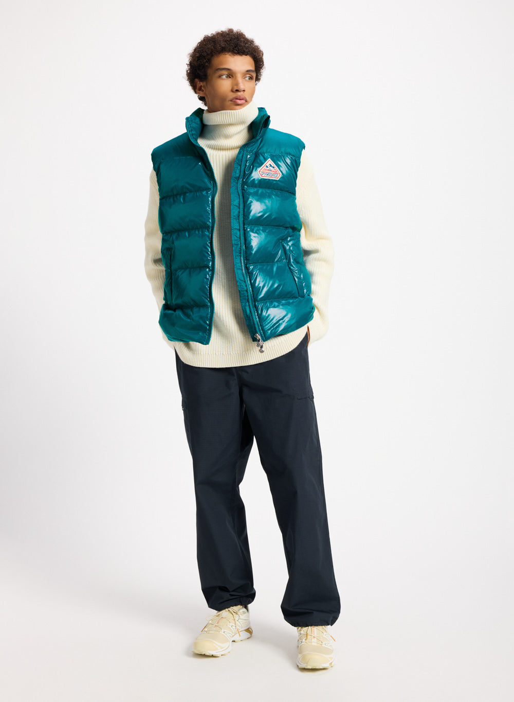 pyrenex-john-gilet-doudoune-sans-manche-unisexe-bleu-turquoise image 3