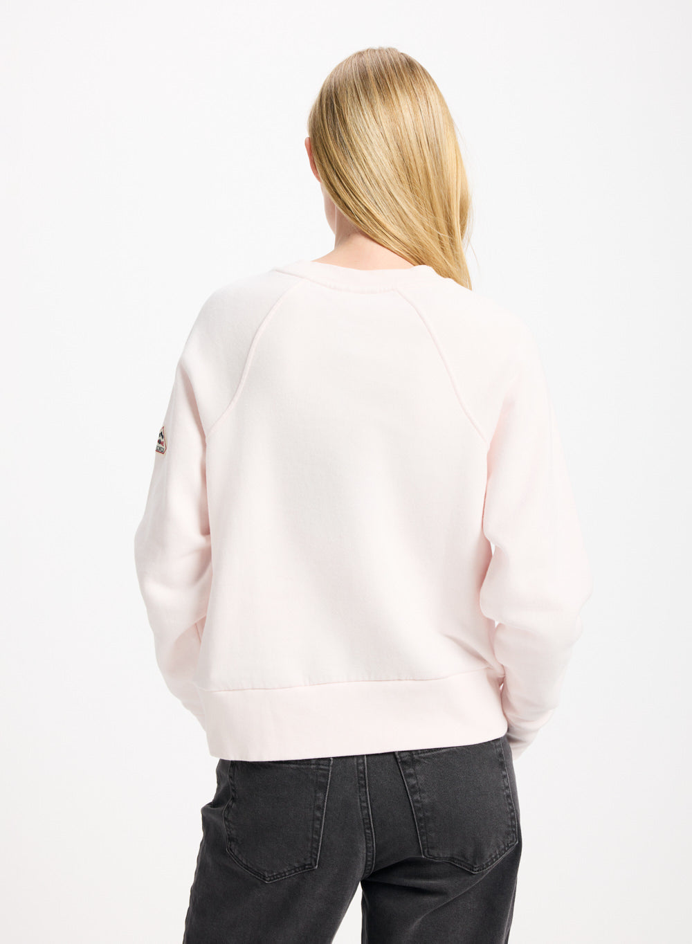 pyrenex-mood-sweatshirt-femme-rose-poudr-coton-bio image 2