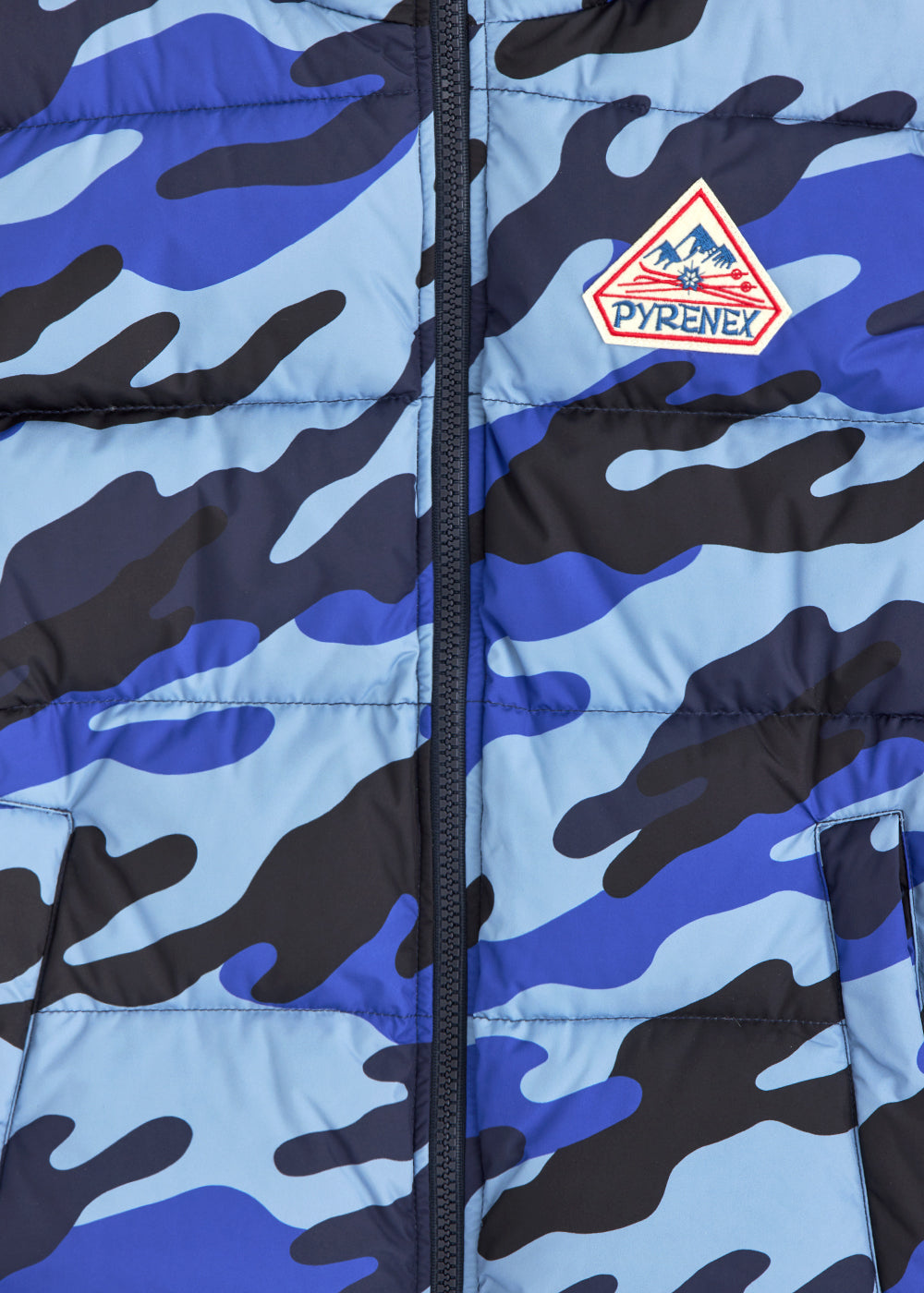 pyrenex-john-gilet-sans-manche-unisexe-camo-blue-print image 5
