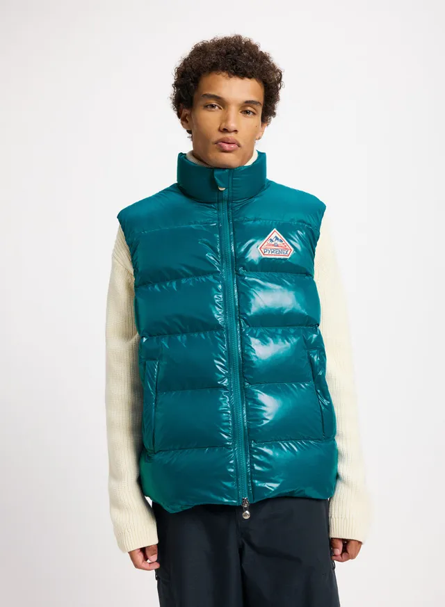 pyrenex-john-gilet-doudoune-sans-manche-unisexe-bleu-turquoise image 1