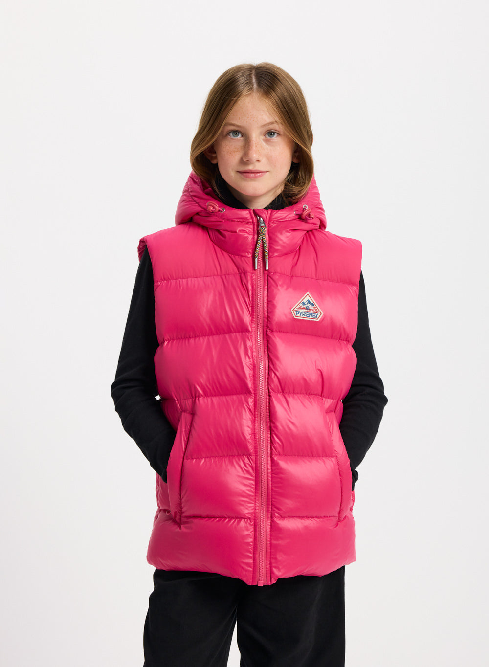pyrenex-john-doudoune-sans-manches-enfant-fuchsia image 2
