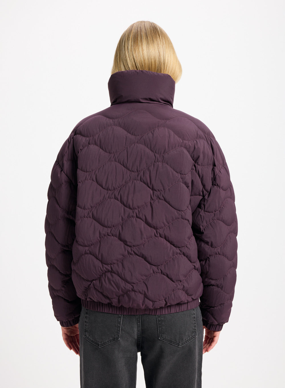 pyrenex-enola-doudoune-courte-bomber-femme-bordeaux image 4