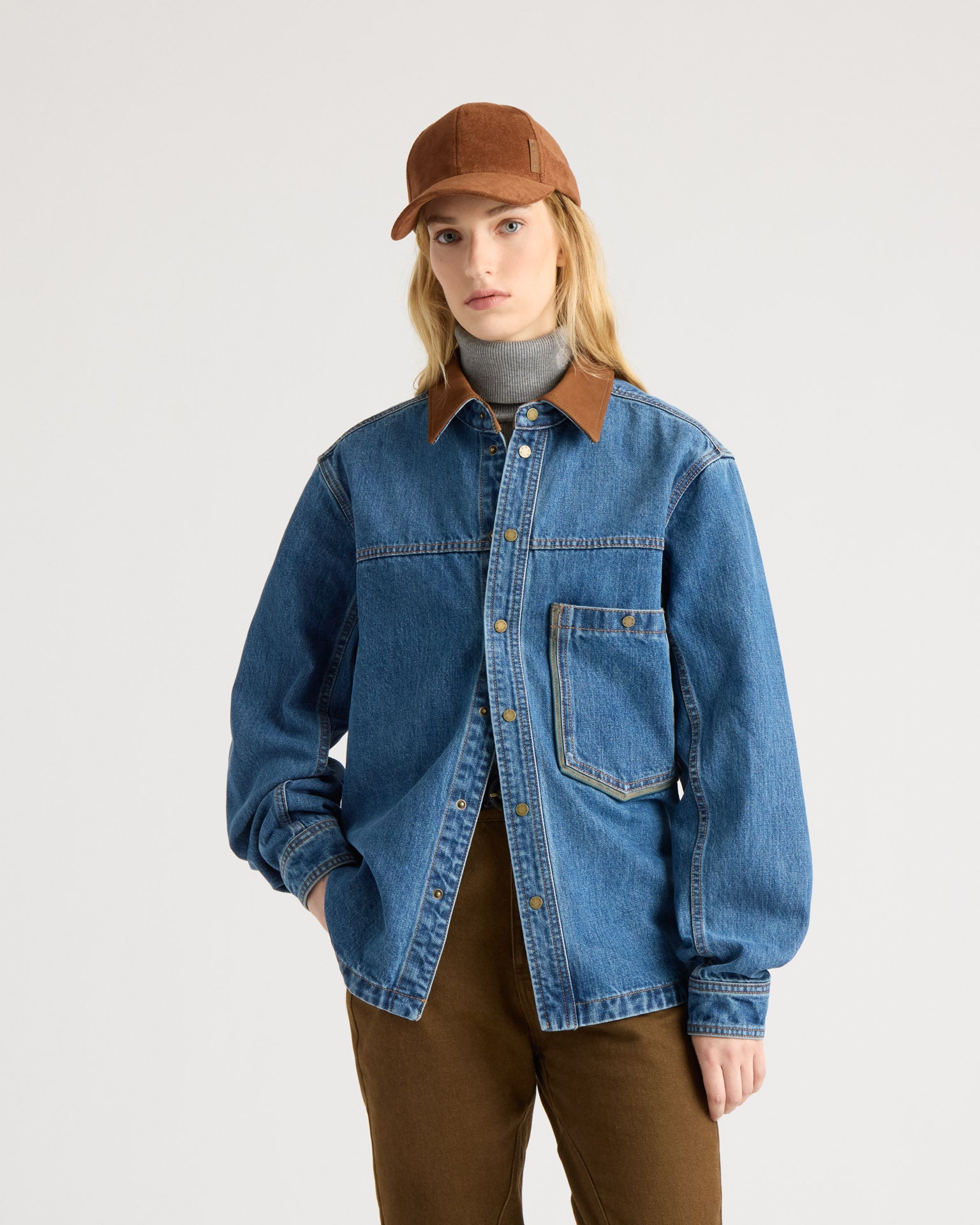kanuk-brisebois-surchemise-en-jean-et-nubuck image 7