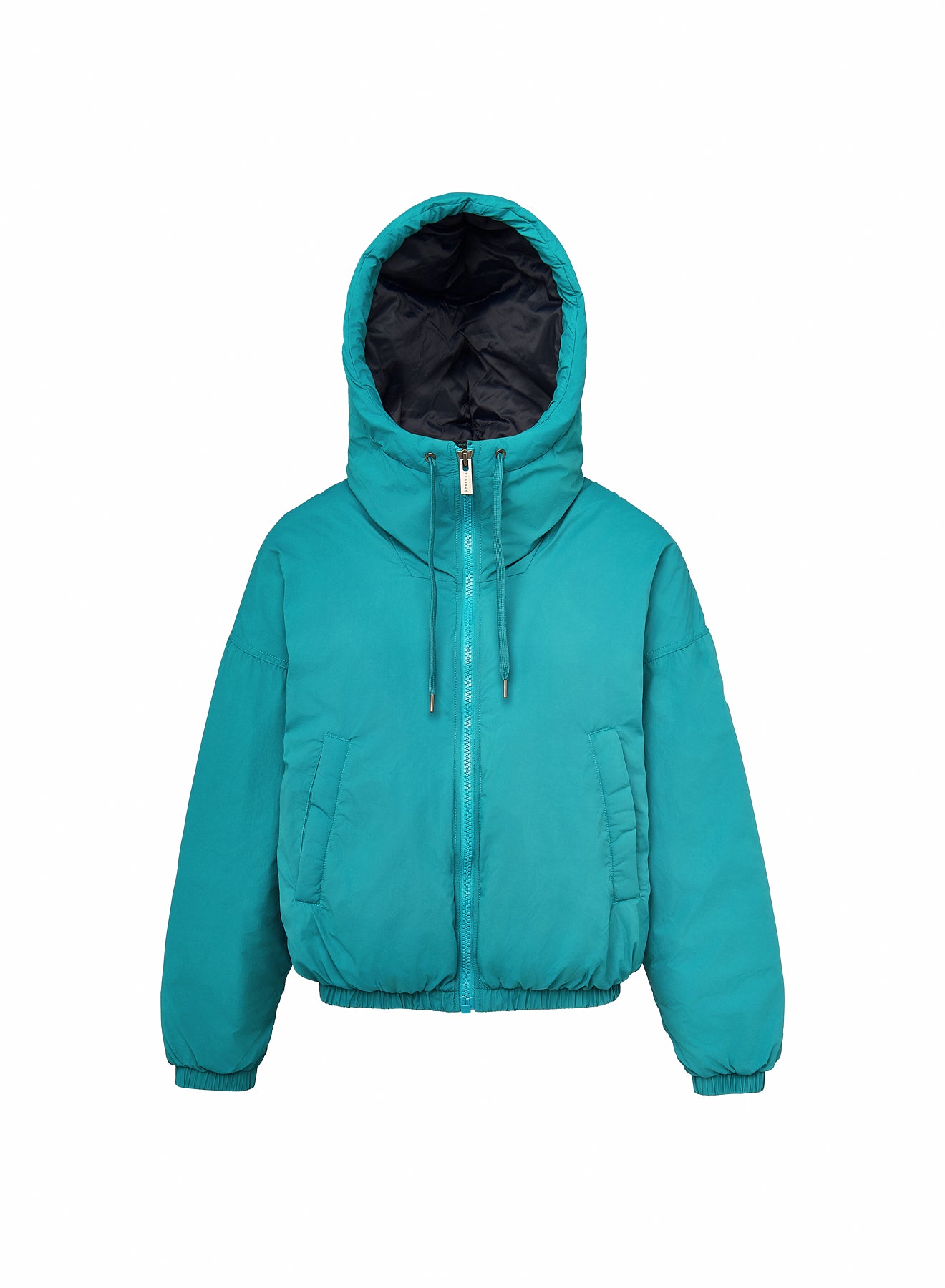 pyrenex-attitude-parka-courte-duvet-femme-bleu-turquoise image 5