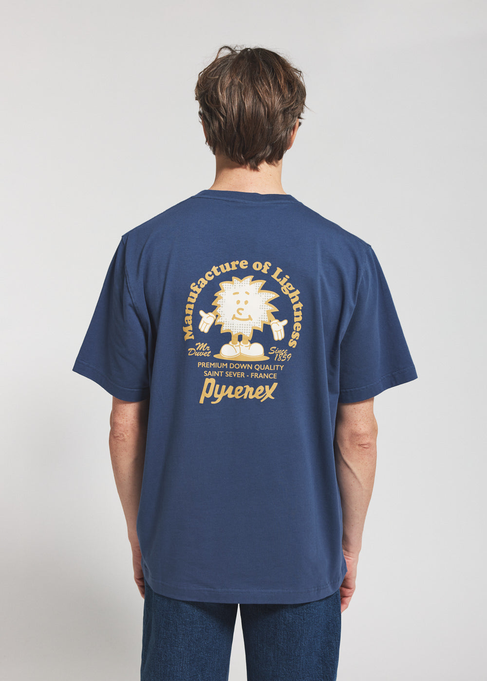 pyrenex-mfg-tee-t-shirt-unisexe-coton-biologique-bleu image 2