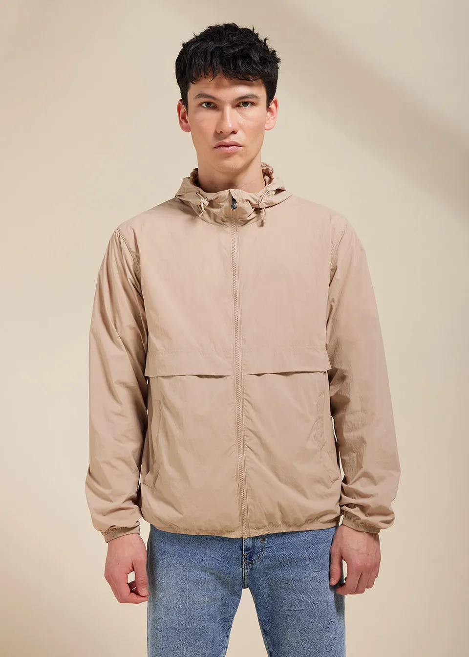 pyrenex-ridge-coupe-vent-unisexe-capuche-cuban-sand image 1