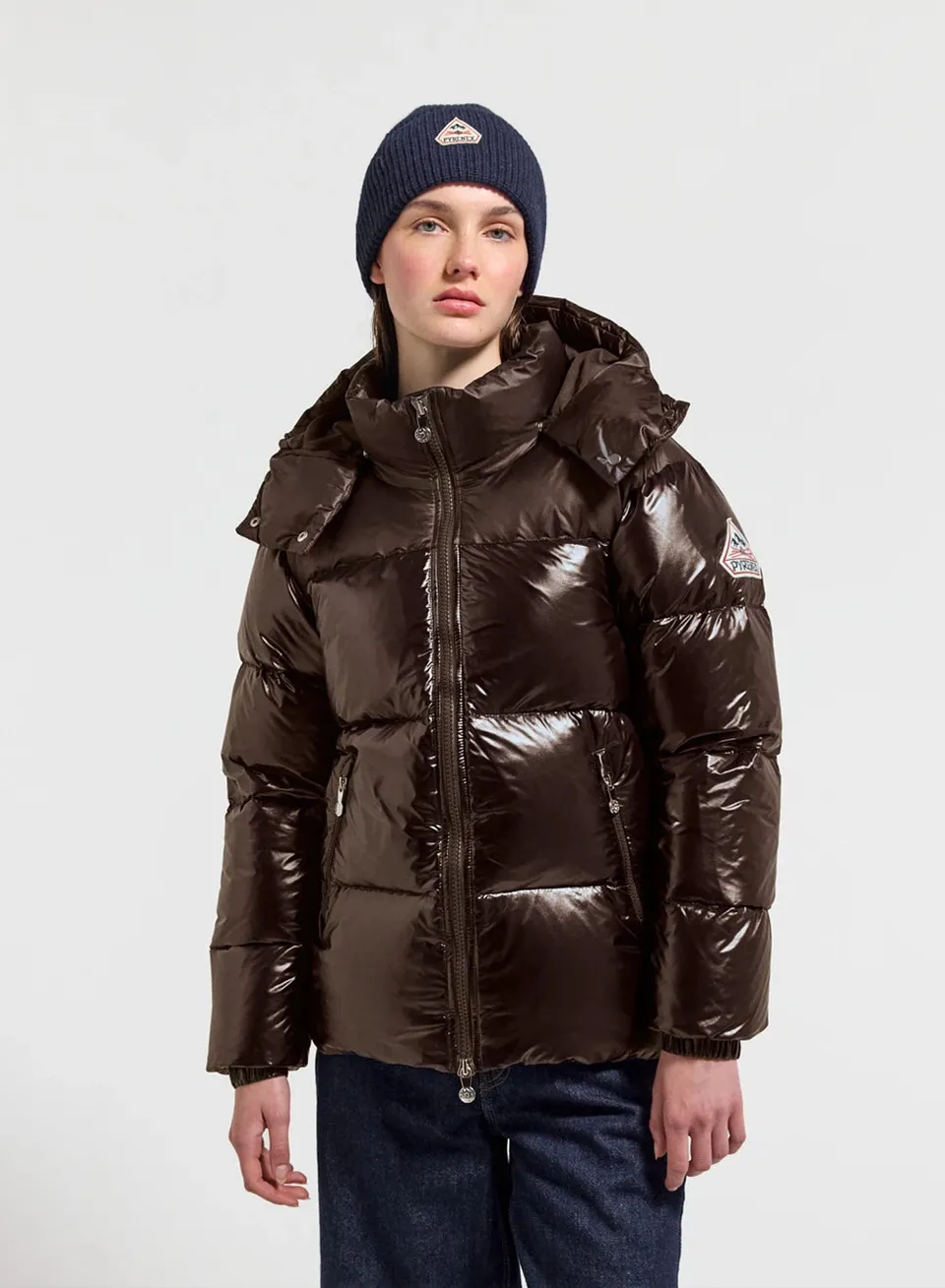 pyrenex-lively-doudoune-brillante-femme-marron image 1