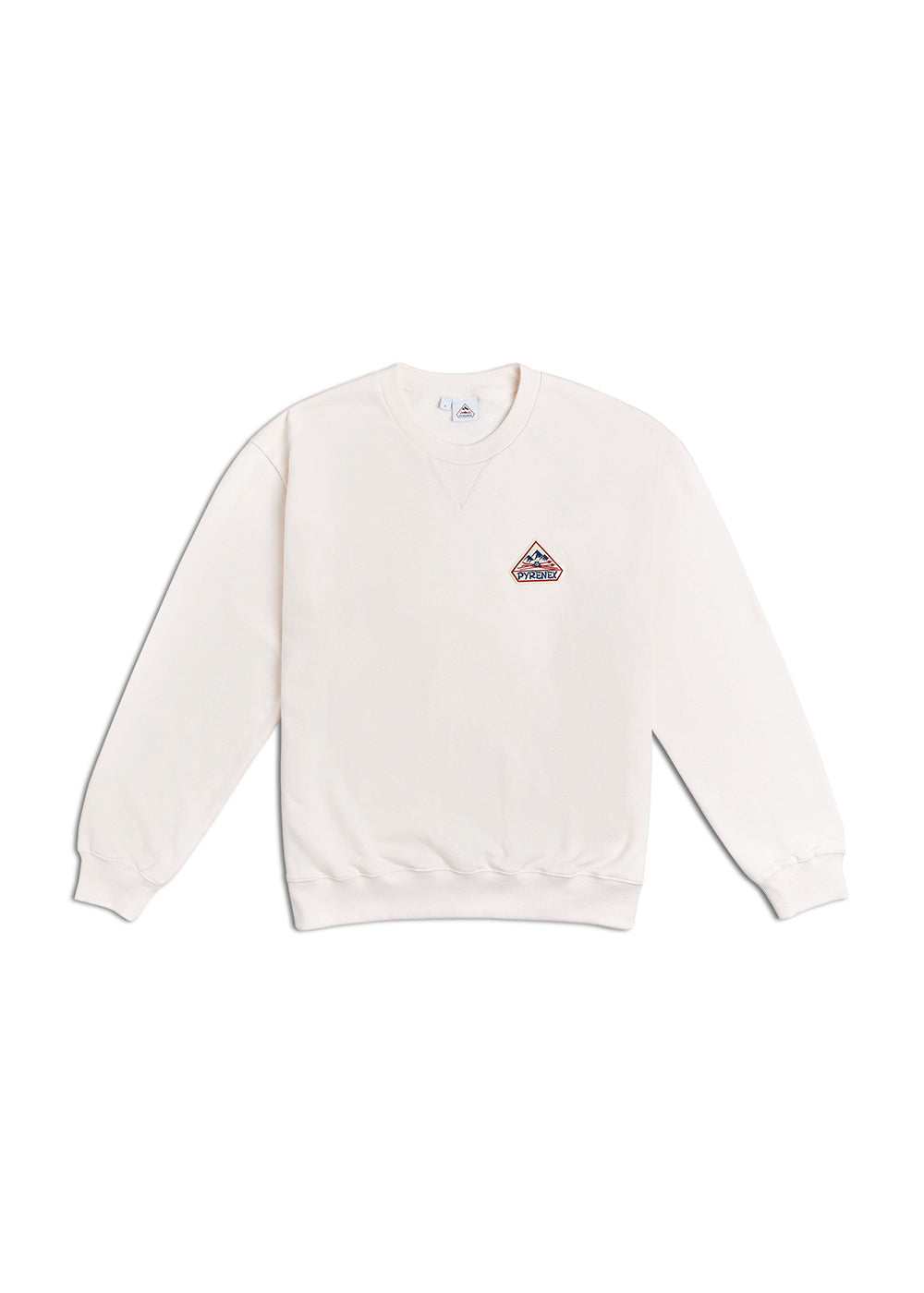 pyrenex-phase-sweat-col-rond-unisexe-coton-bio-blanc image 5