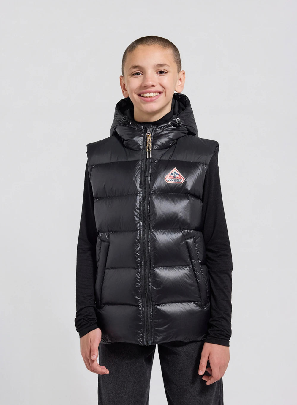 pyrenex-john-doudoune-sans-manches-enfant-noire image 1