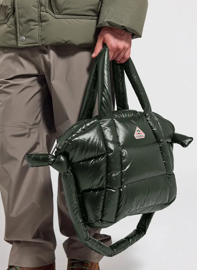 pyrenex-hollow-sac-cabas-matelass-duvet-kaki-fonc image 1