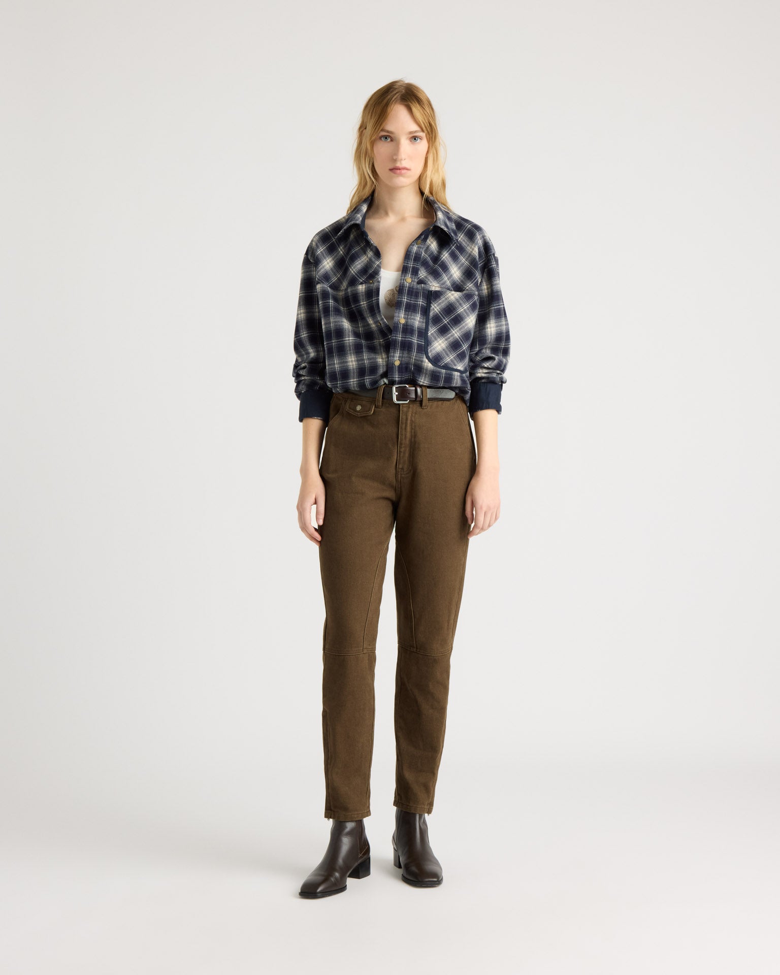 kanuk-sherrington-pantalon-questre-en-serg-femme image 1
