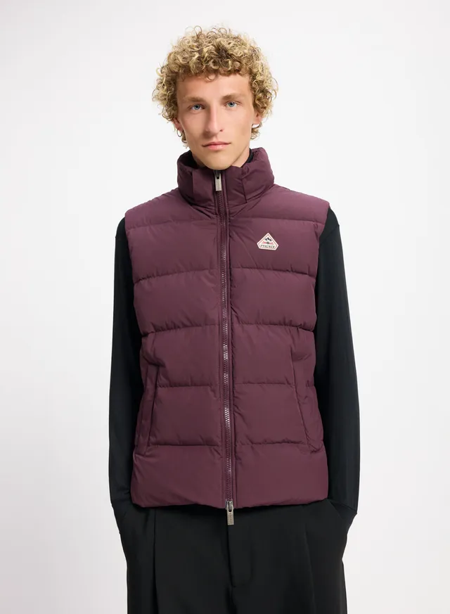 pyrenex-spoutnic-gilet-sans-manche-bordeaux-capuche-amovible image 1
