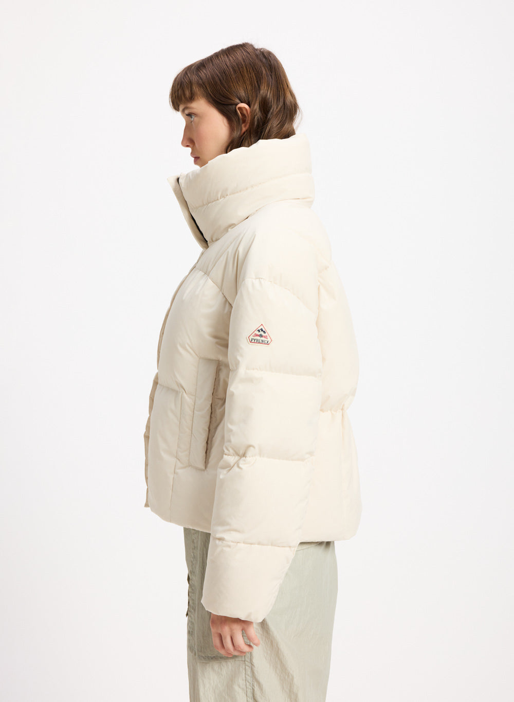 pyrenex-harmonie-crop-doudoune-courte-femme-beige-clair image 3