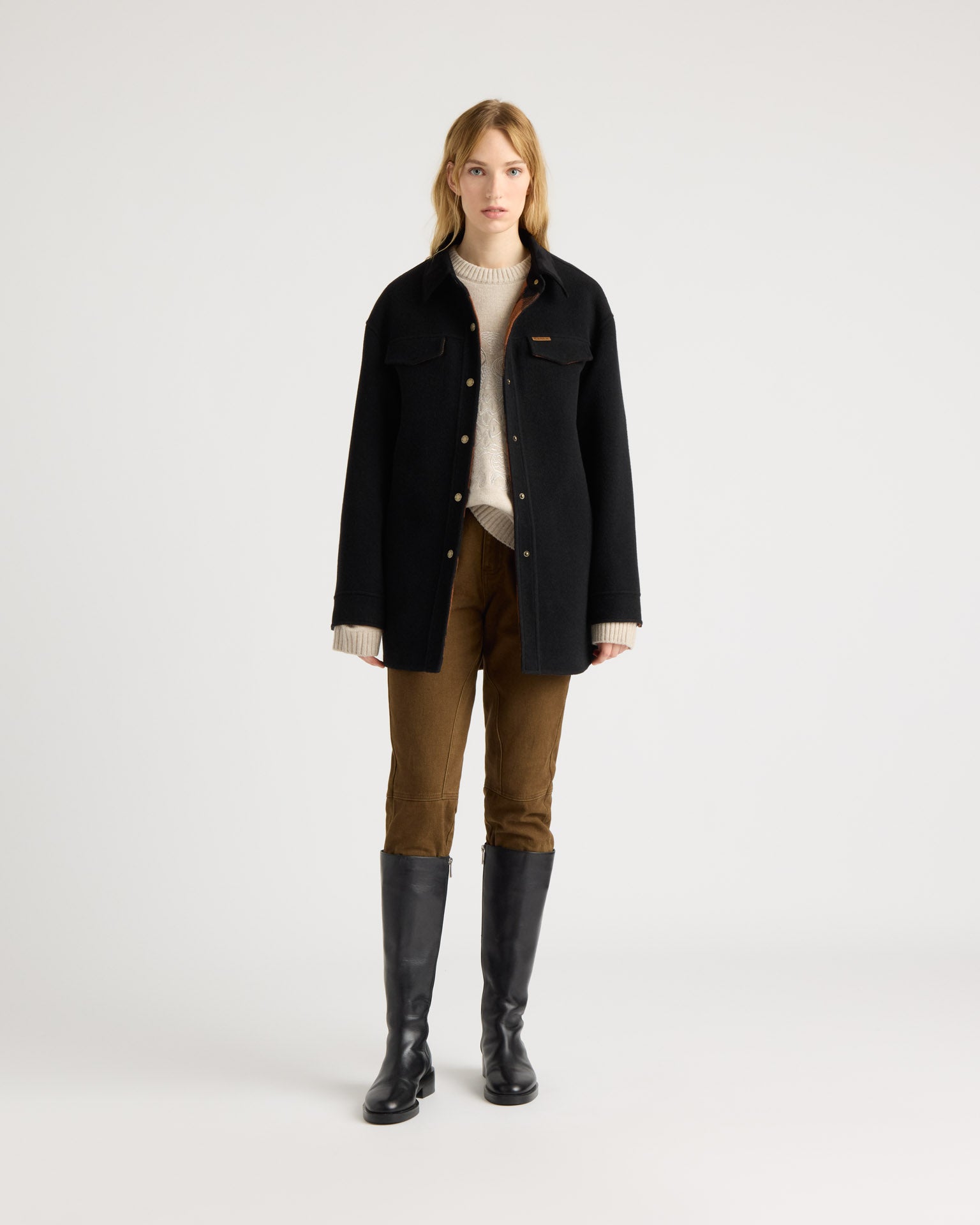 kanuk-alma-surchemise-en-laine-femme-mi-longue image 1