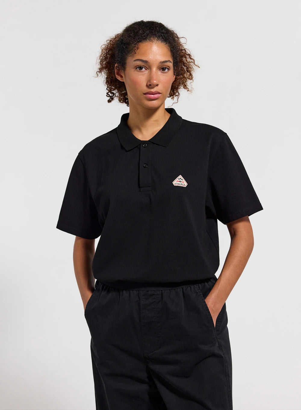 pyrenex-cobalt-polo-homme-coton-bio-noir image 2