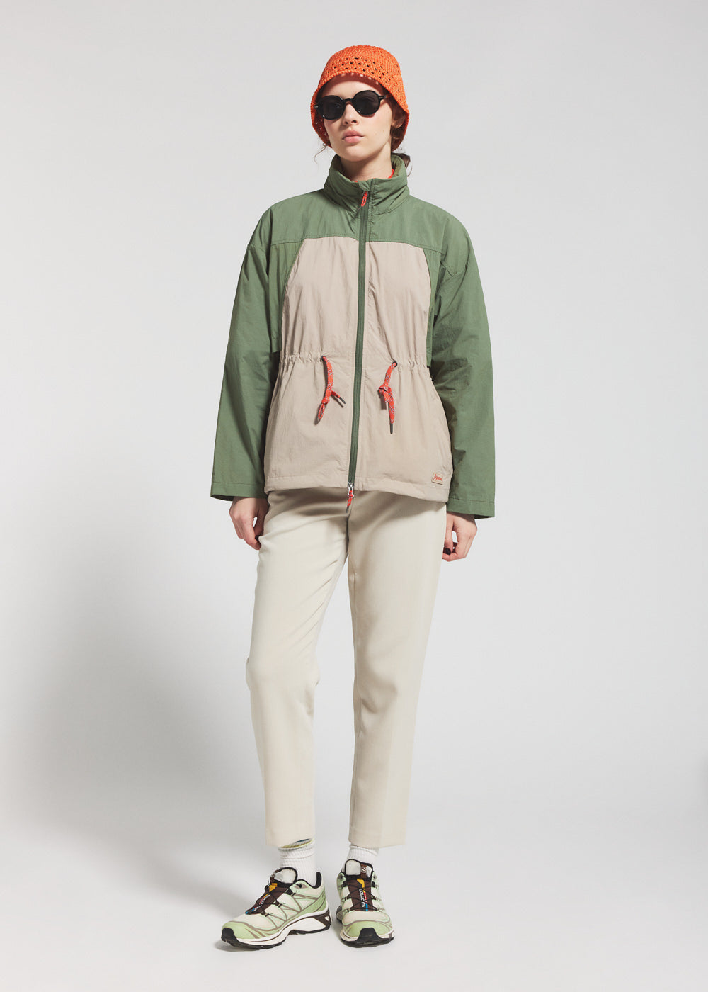 pyrenex-climb-coupe-vent-court-femme-khaki image 2