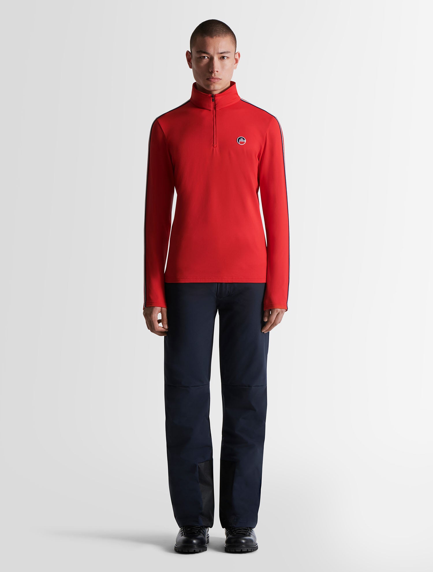 fusalp-mario-sous-pull-ski-homme-powerstretch-demi-zip image 1