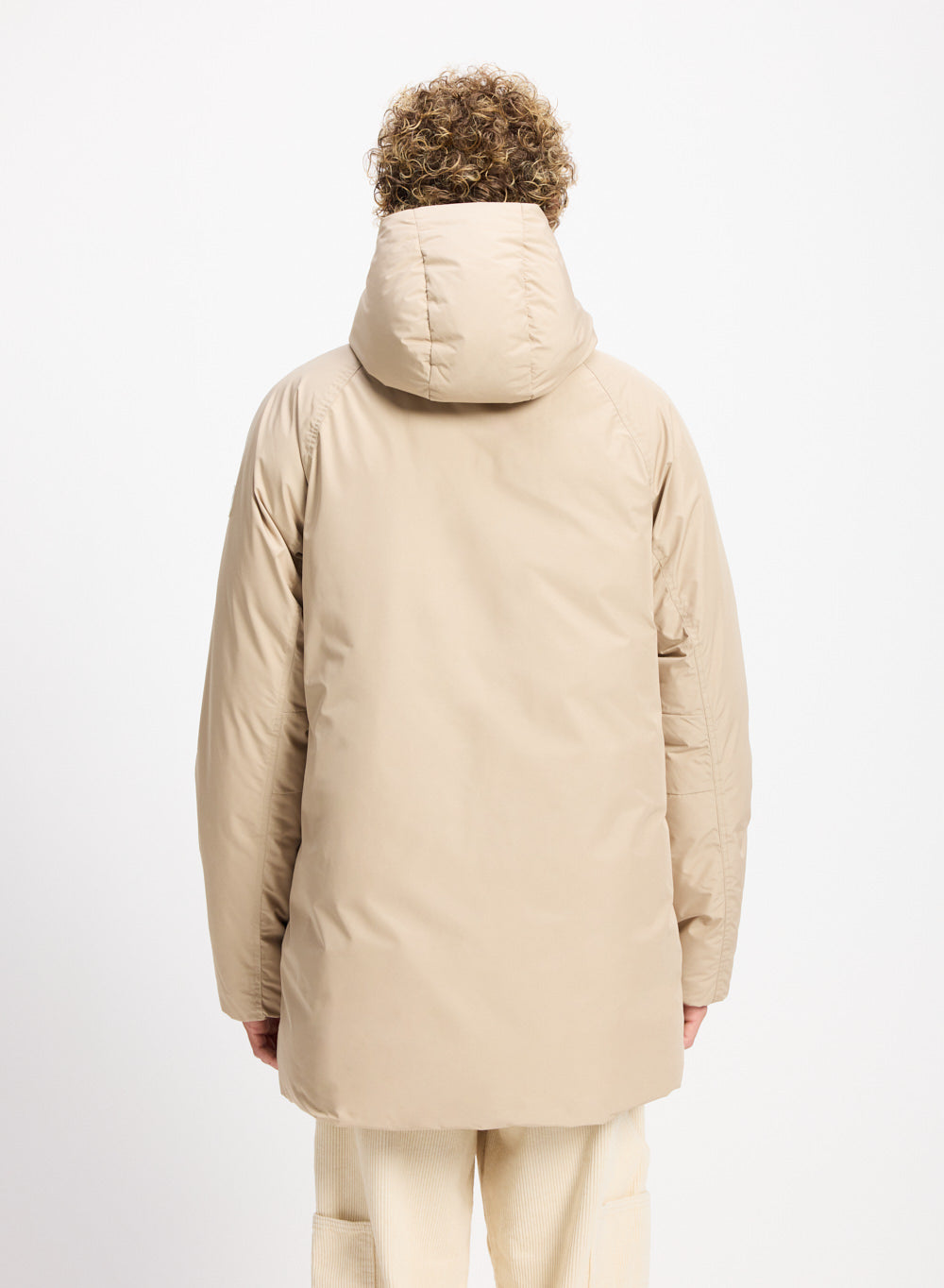 pyrenex-spark-parka-homme-duvet-naturel-capuche-beige-claire image 4