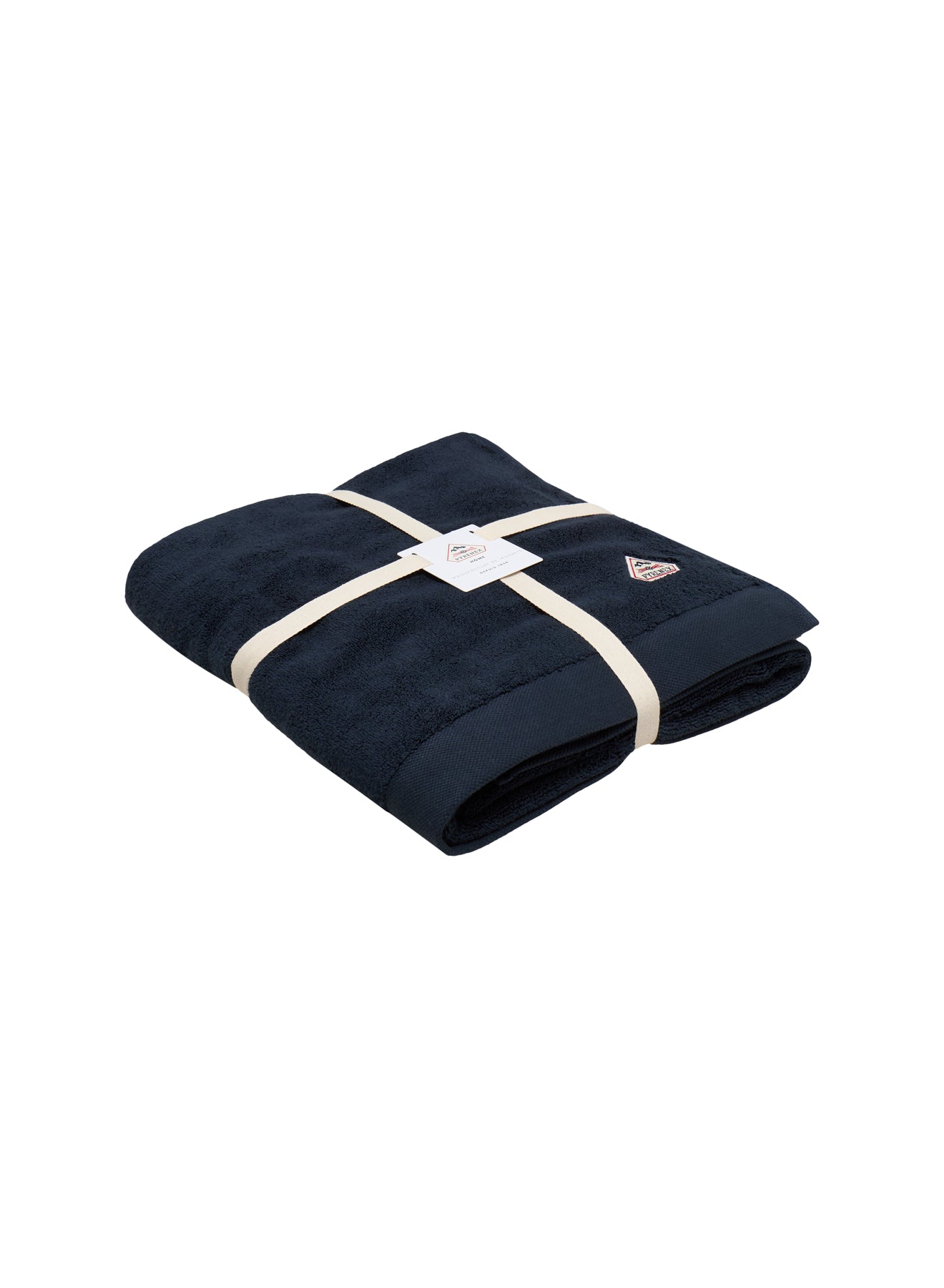 maxi-drap-de-bain-bleu-fonc-hana-100-coton-600-g-m2 image 4
