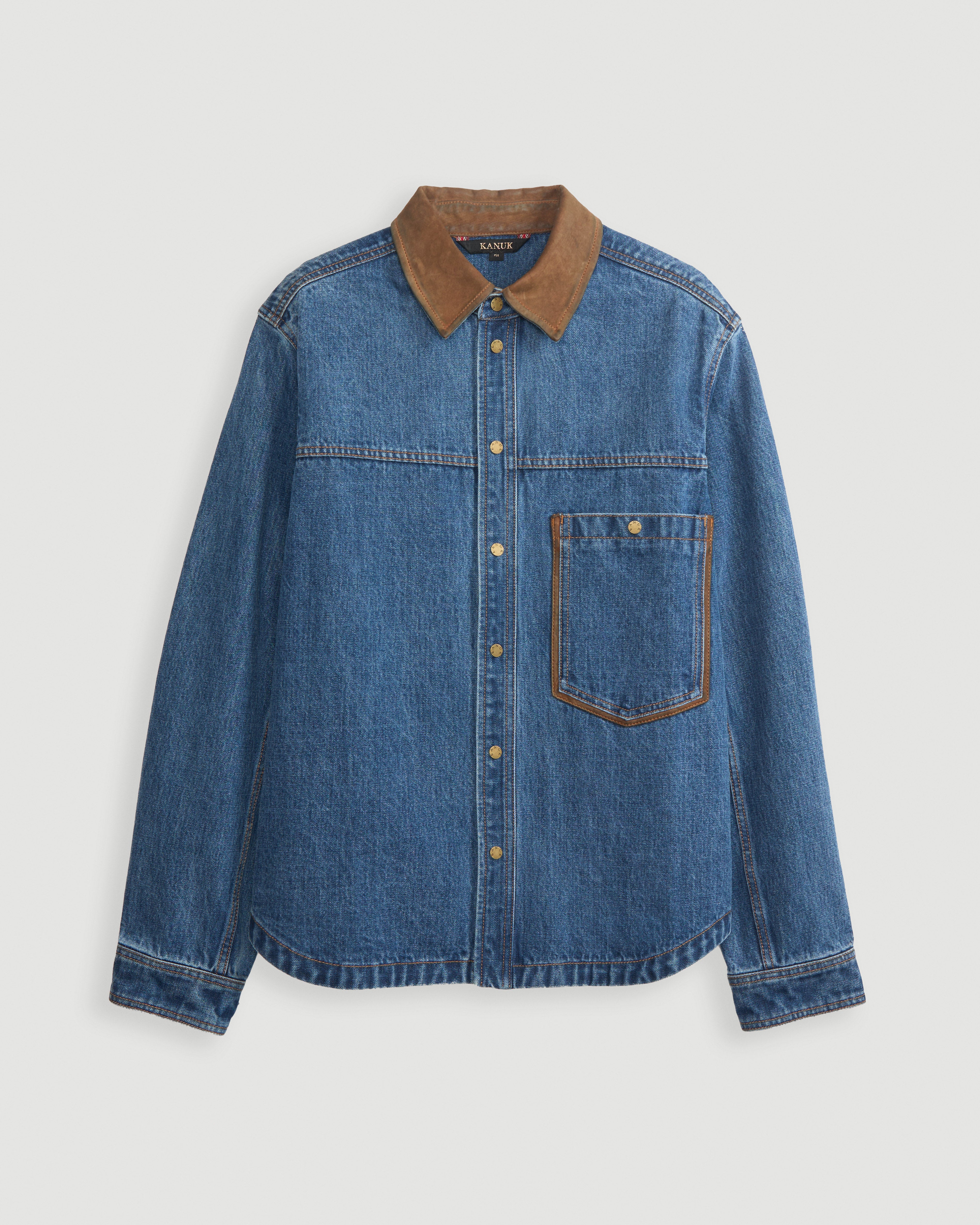 kanuk-brisebois-surchemise-en-jean-et-nubuck image 2
