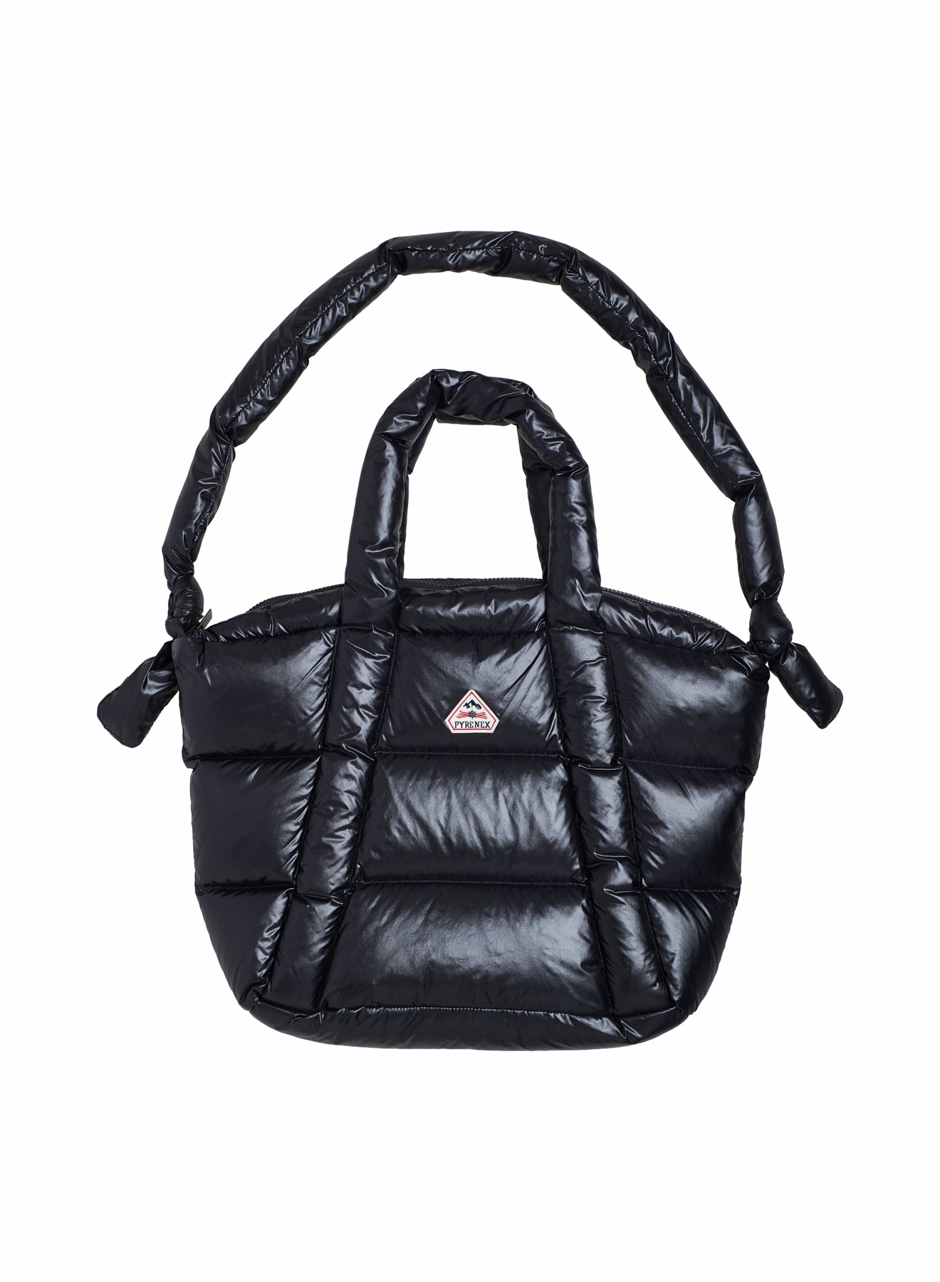 pyrenex-sac-cabas-matelass-hollow-noir-en-duvet image 2