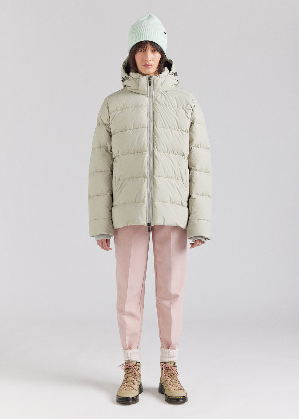 pyrenex-spoutnic-doudoune-homme-willow-grey-capuche-amovible image 3