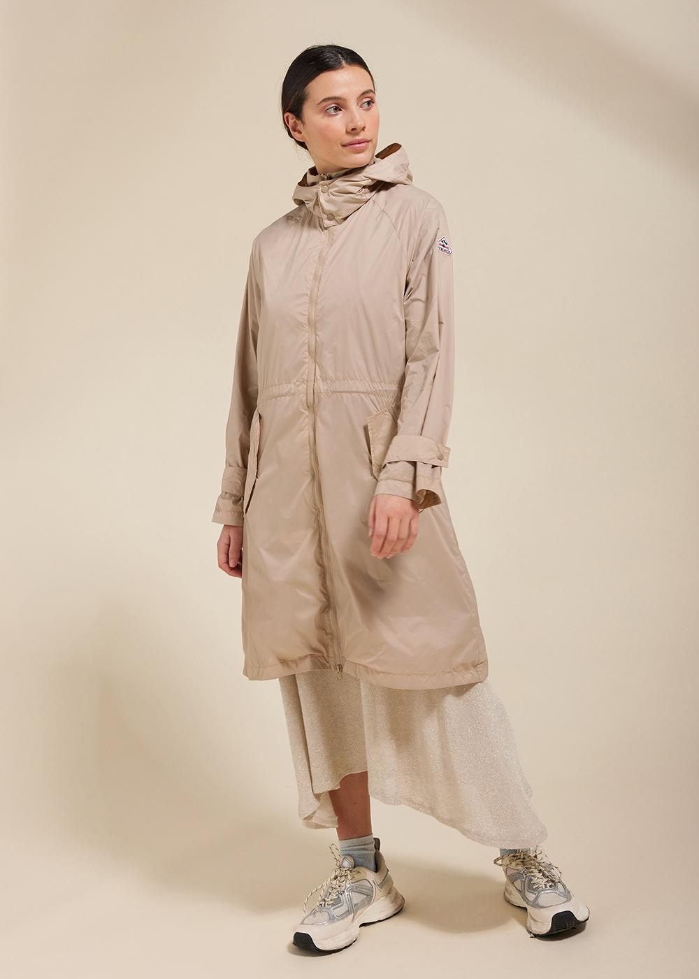 pyrenex-ariane-coupe-vent-long-femme-cuban-sand image 2