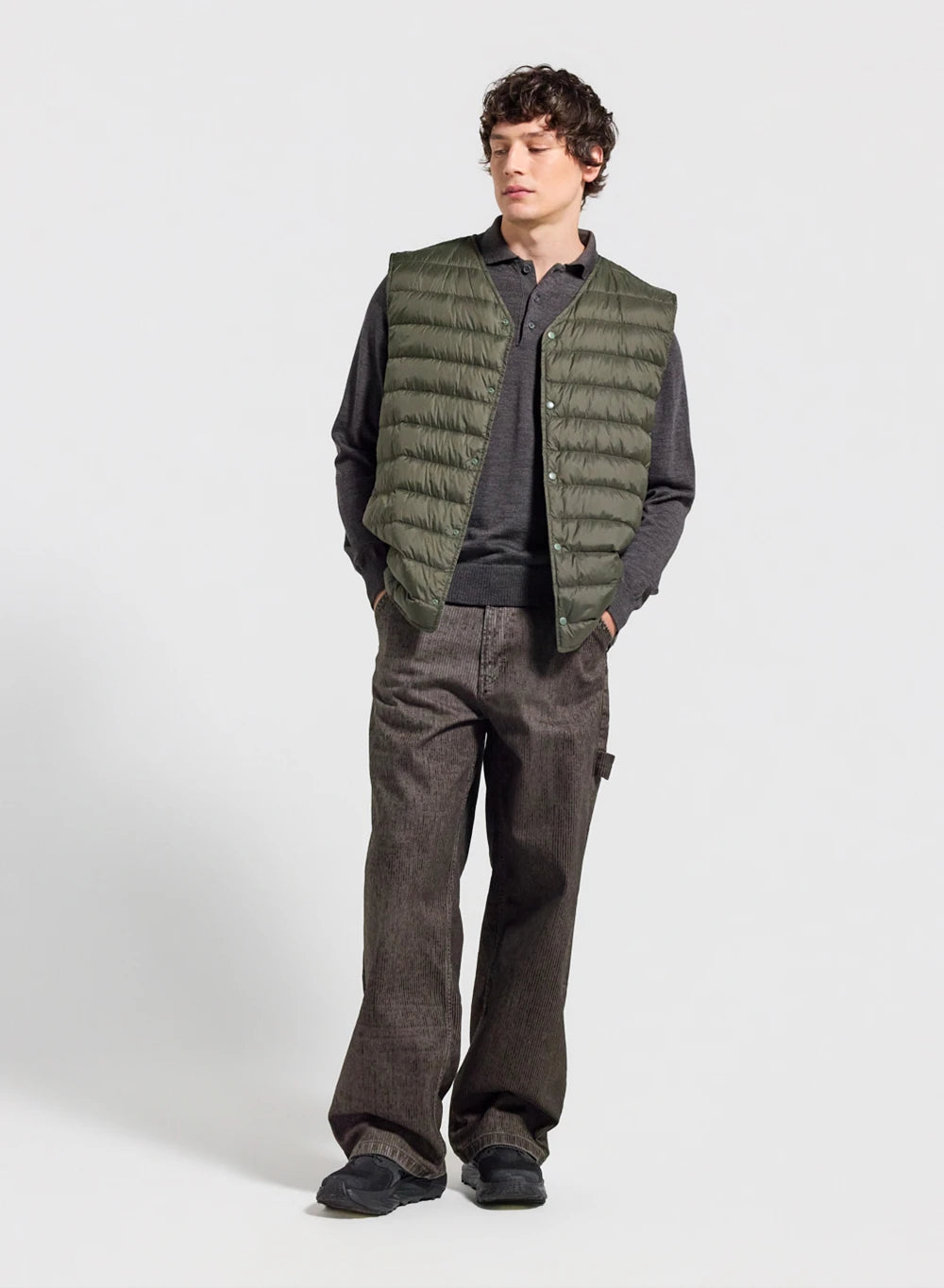 pyrenex-elgor-doudoune-sans-manches-homme-kaki-fonc image 2
