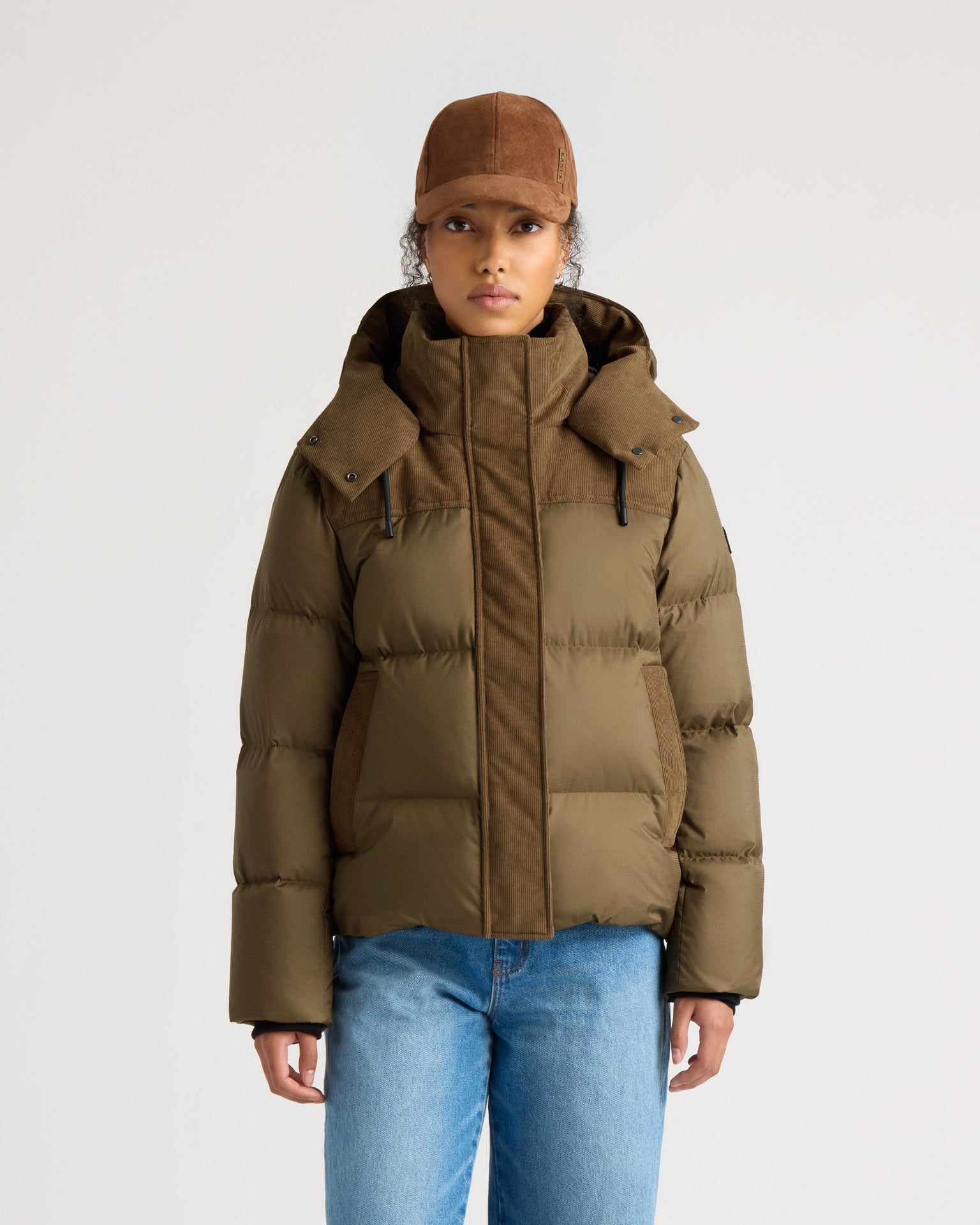 kanuk-bellevue-manteau-matelass-court-capuche-femme image 3