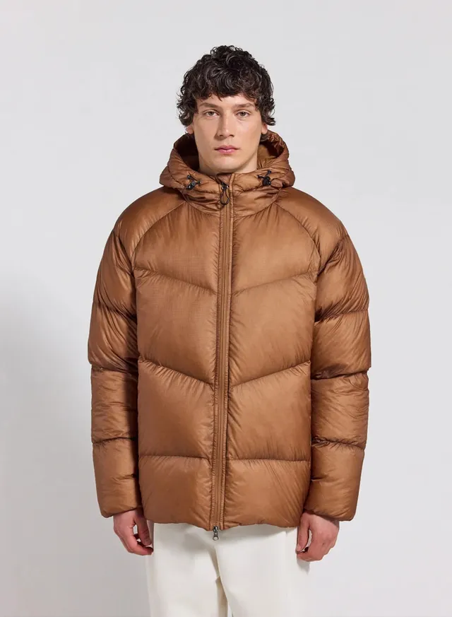 pyrenex-helium-doudoune-hiver-capuche-homme-marron-clair image 1