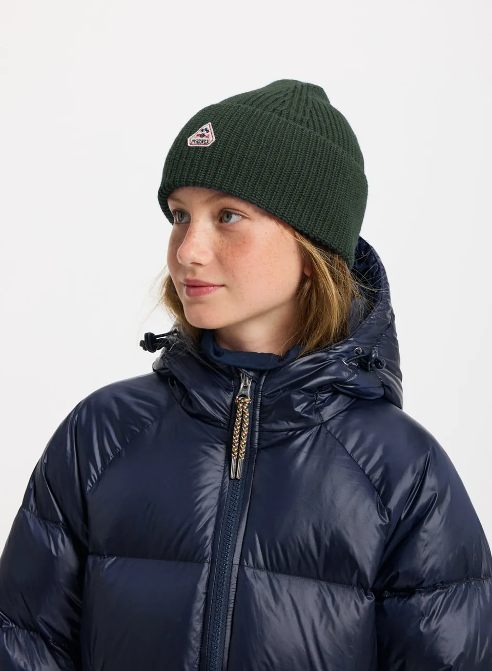 pyrenex-bonnet-enfant-roki-kaki-en-laine image 1