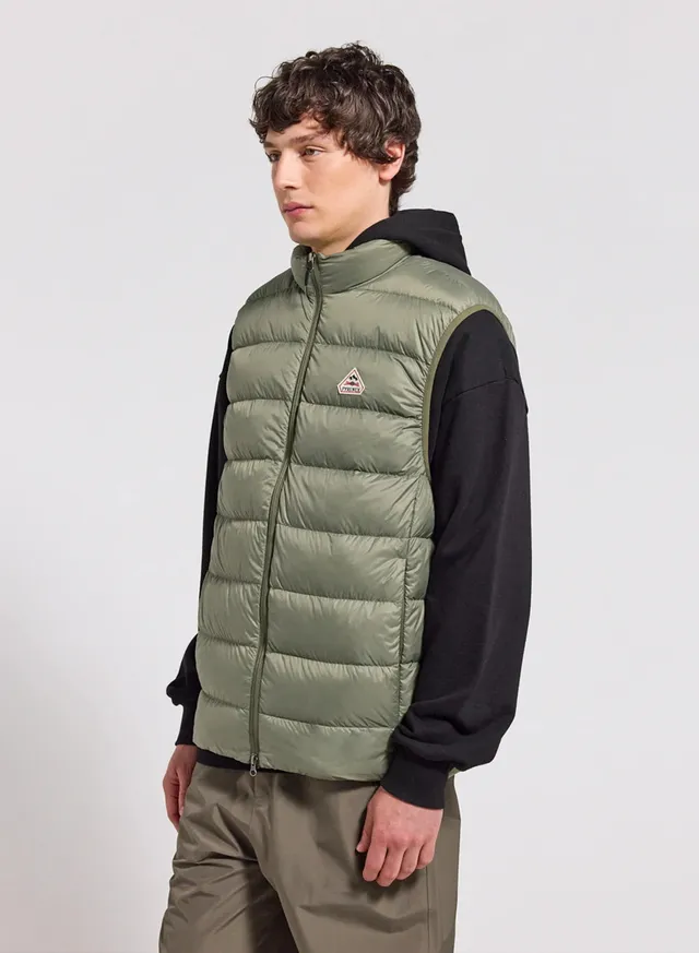 doudoune-sans-manches-homme-pyrenex-arial-khaki-clair image 1