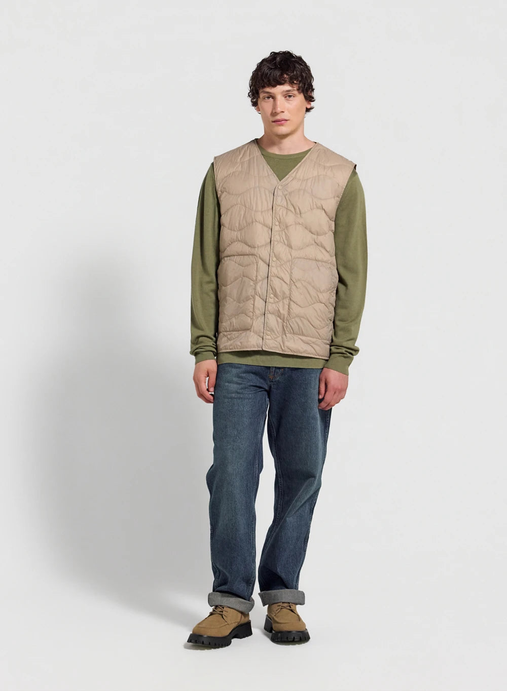 pyrenex-handy-vest-gilet-doudoune-homme-beige-clair image 2