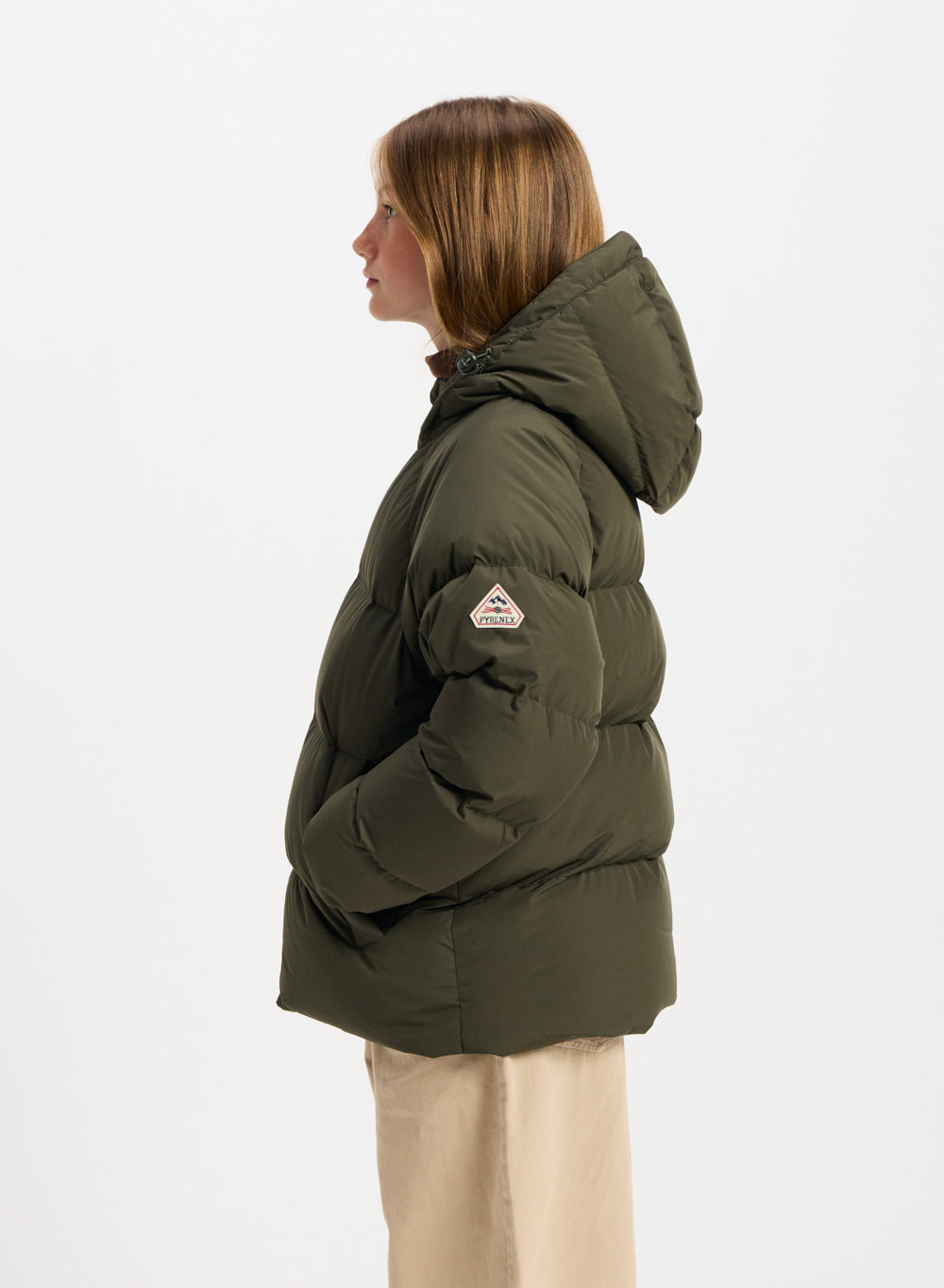 pyrenex-sten-smooth-doudoune-enfant-unisexe-capuche-khaki-mat image 5