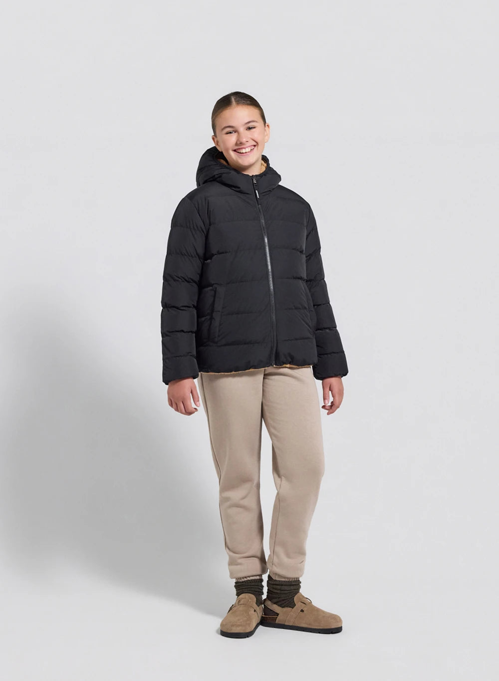 pyrenex-keylinn-noire-doudoune-r-versible-enfant-sherpa image 6