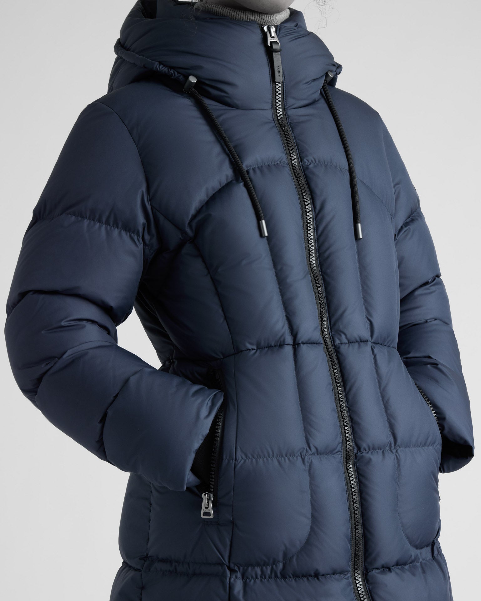 kanuk-notting-hill-manteau-long-matelass-ajust-femme-capuche image 5