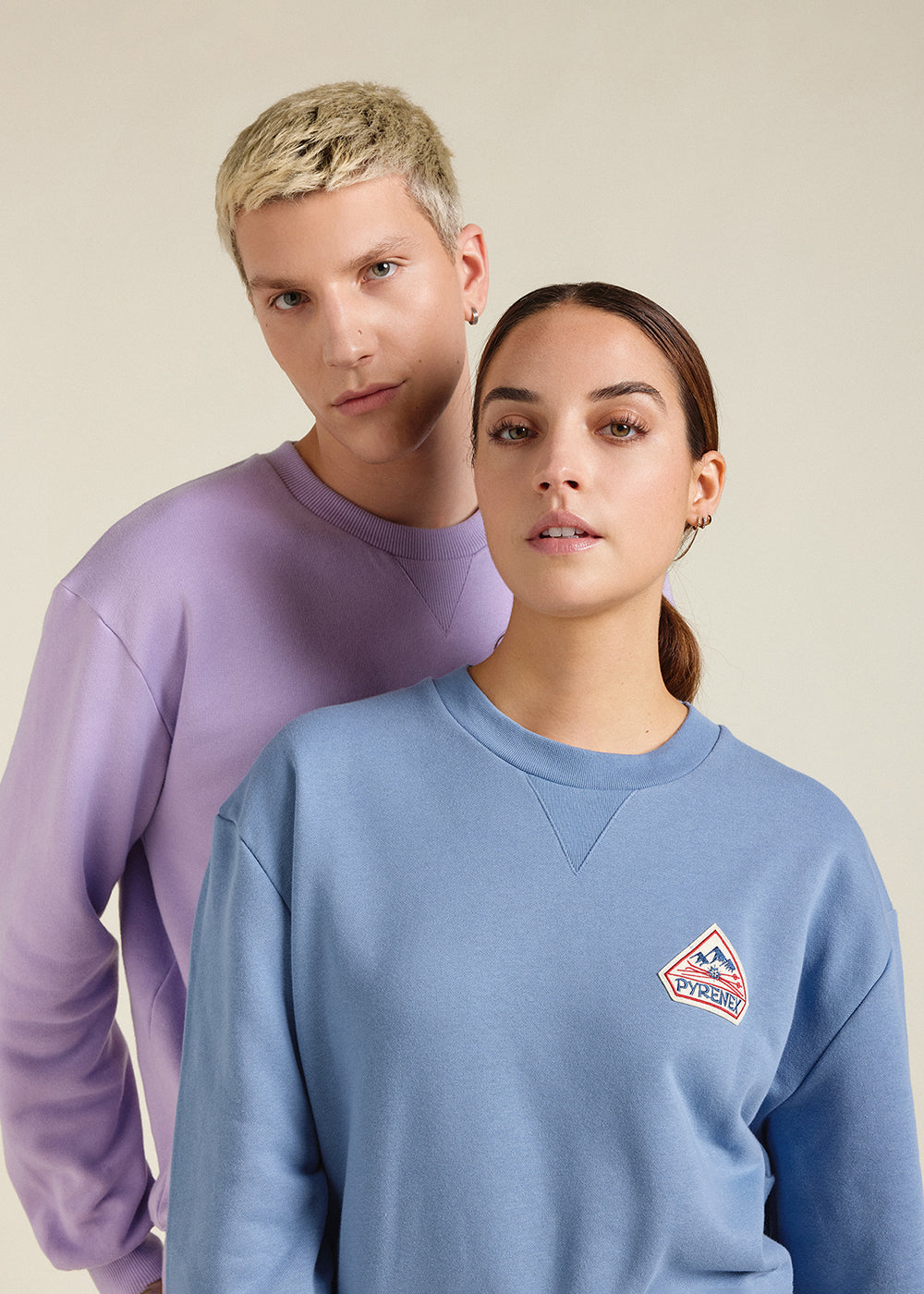 sweat-unisexe-pyrenex-phase-coronet-blue-coton-bio image 1