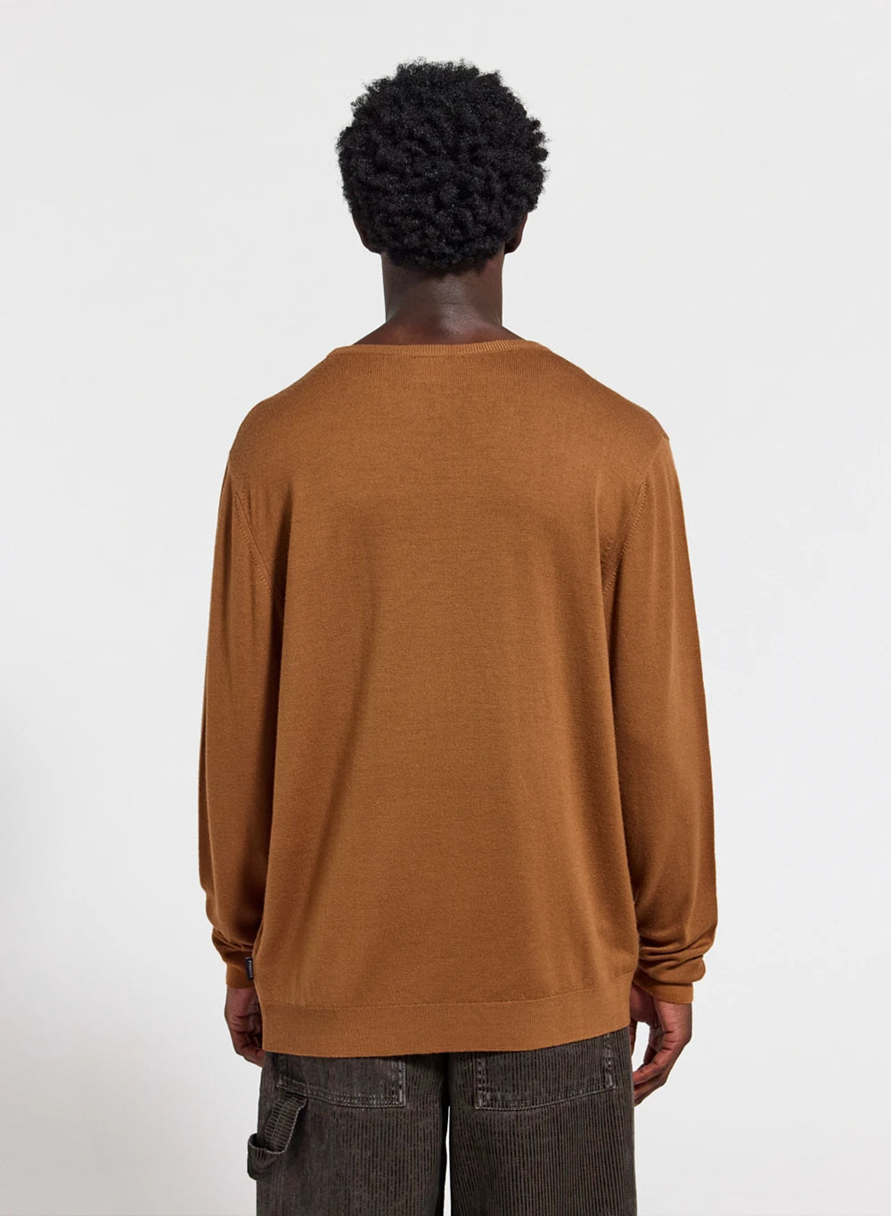 pull-col-rond-homme-pyrenex-omhet-marron-laine-m-rinos image 2