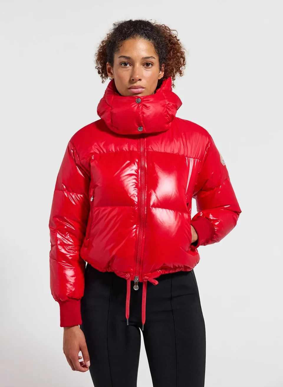 pyrenex-altic-doudoune-courte-capuche-femme-rouge image 1