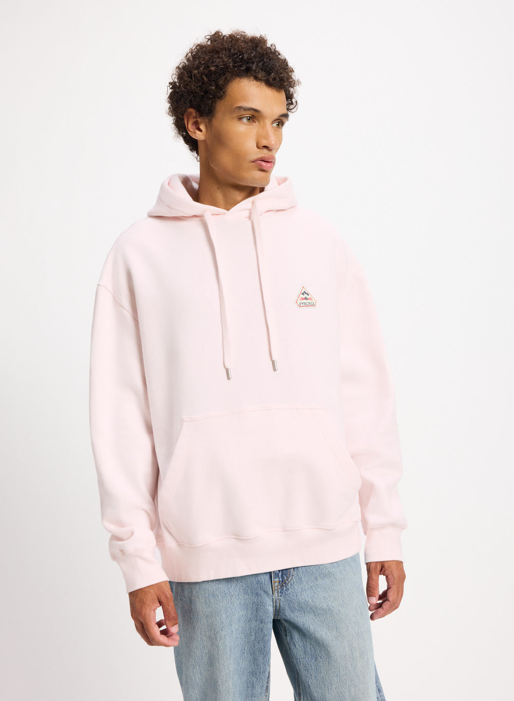 pyrenex-larcis-sweat-capuche-unisexe-coton-bio-rose-poudr image 2