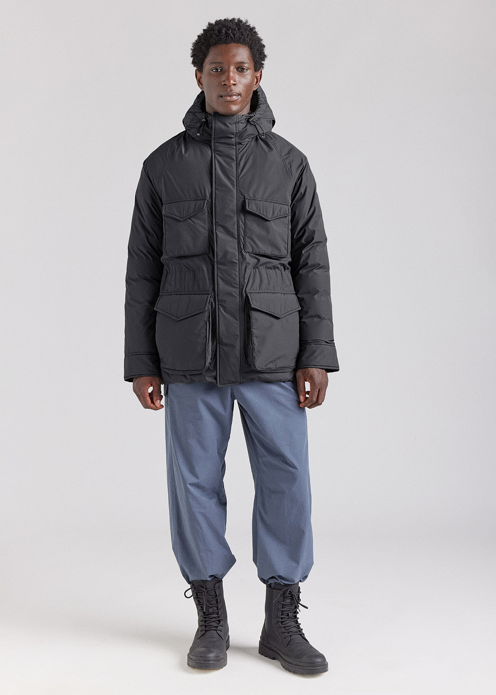 pyrenex-bazus-parka-homme-en-duvet-naturel-noire image 2