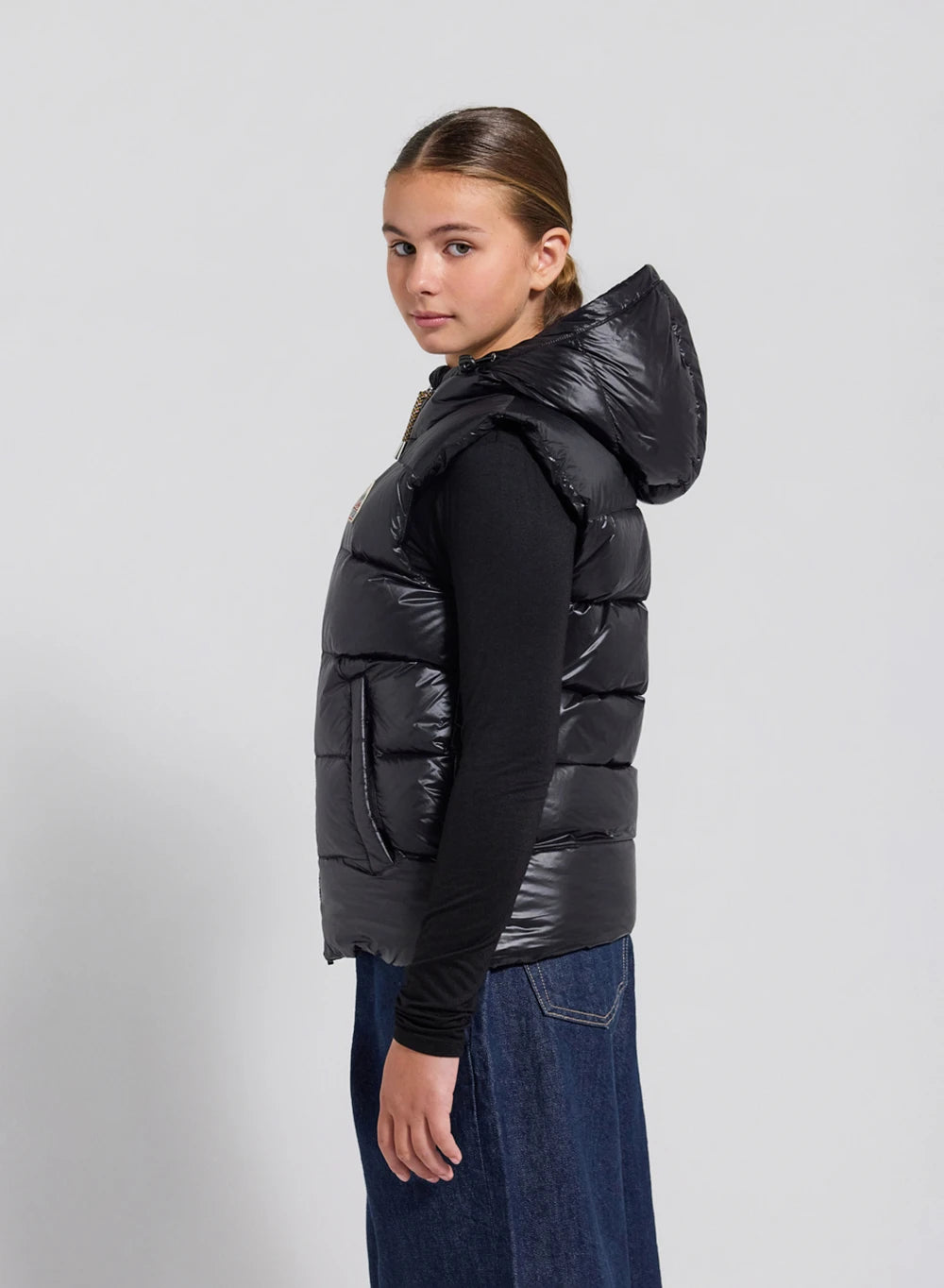 pyrenex-john-doudoune-sans-manches-enfant-noire image 6