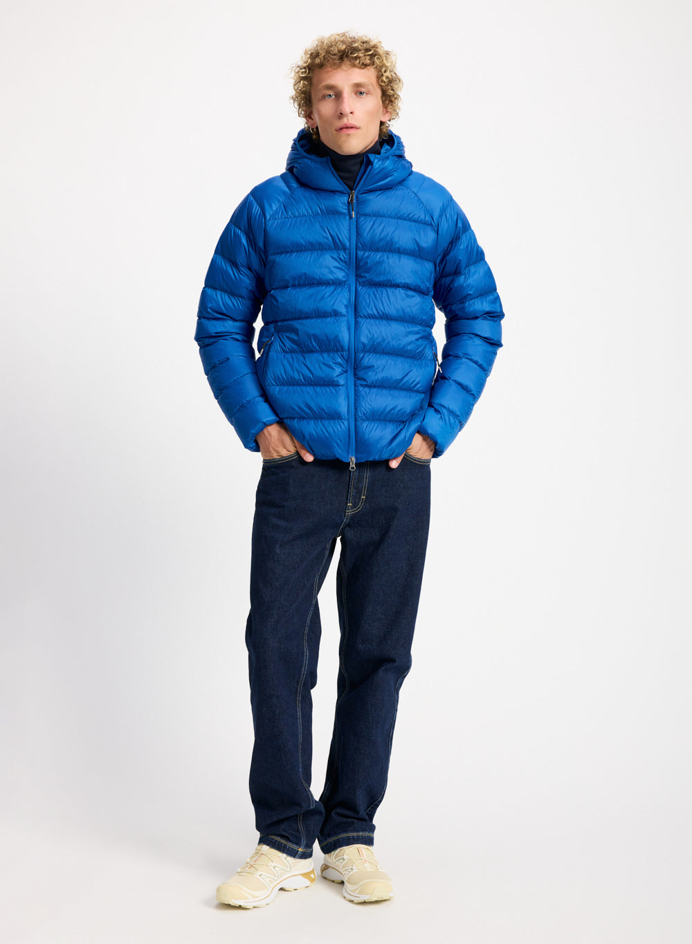 pyrenex-arial-doudoune-fine-capuche-homme-bleue image 2
