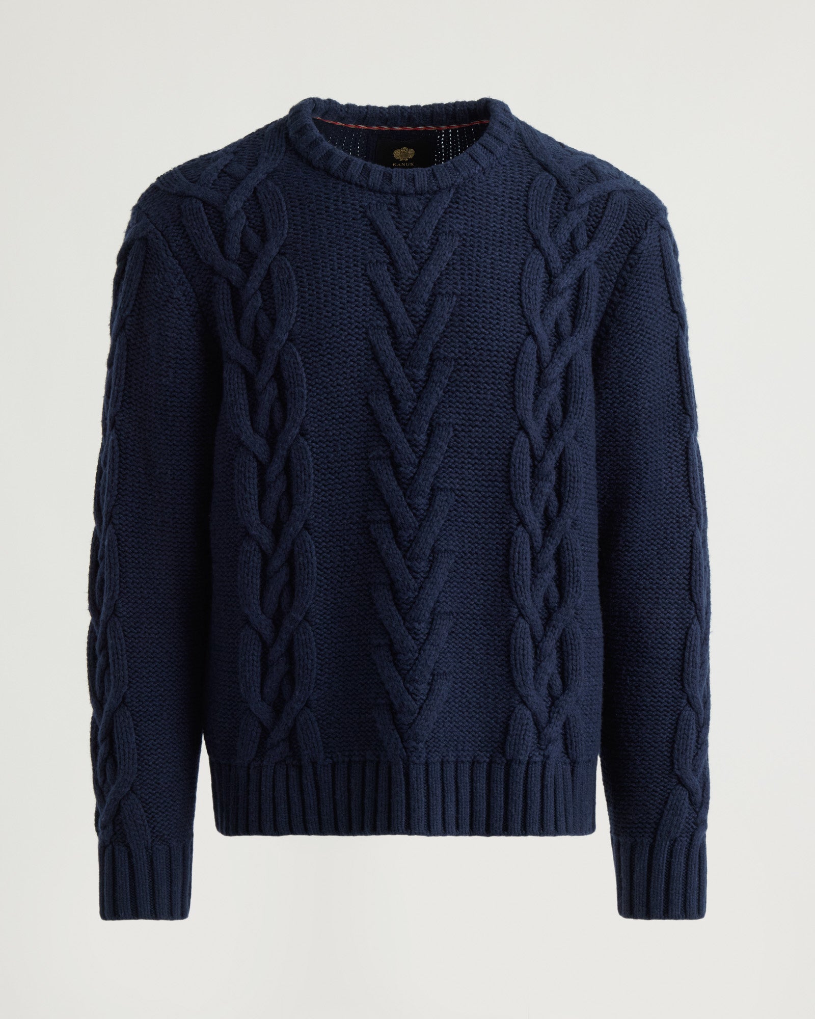 kanuk-nedelec-chandail-tricot-torsad-col-rond-homme image 2