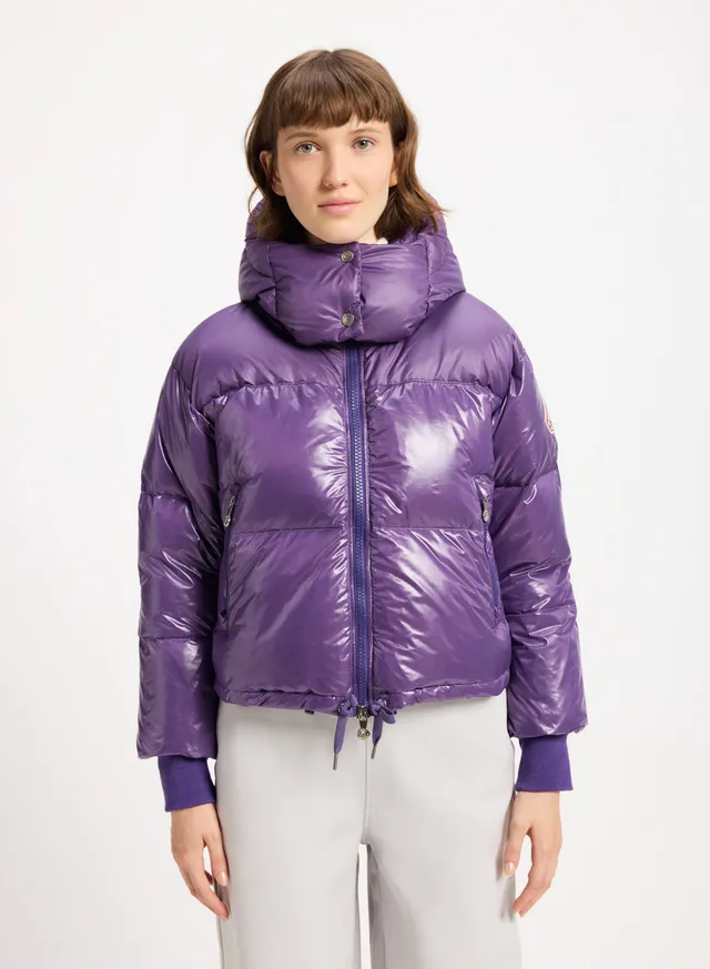 pyrenex-altic-doudoune-courte-capuche-femme-violette image 1