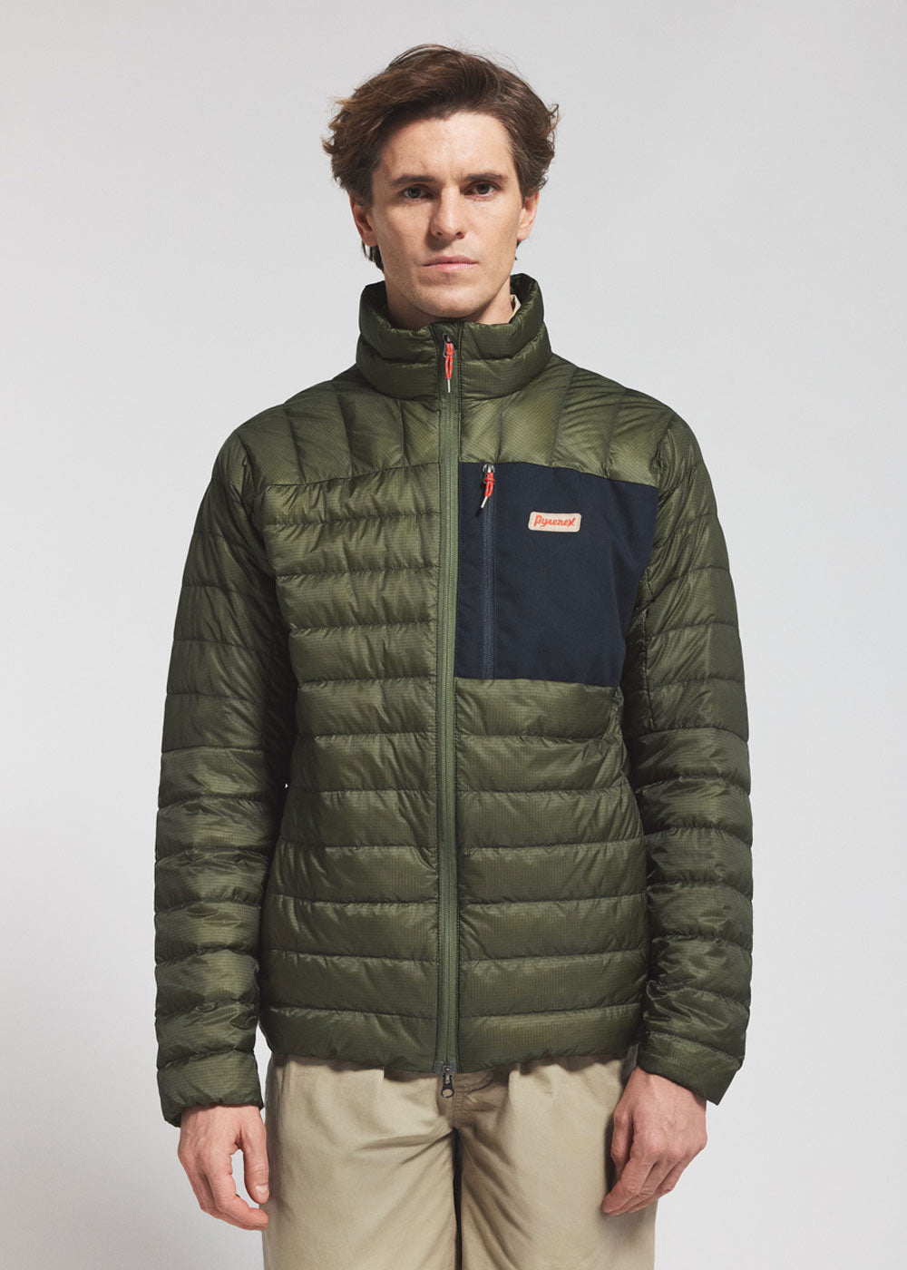 pyrenex-path-doudoune-l-g-re-unisexe-en-duvet-khaki image 1